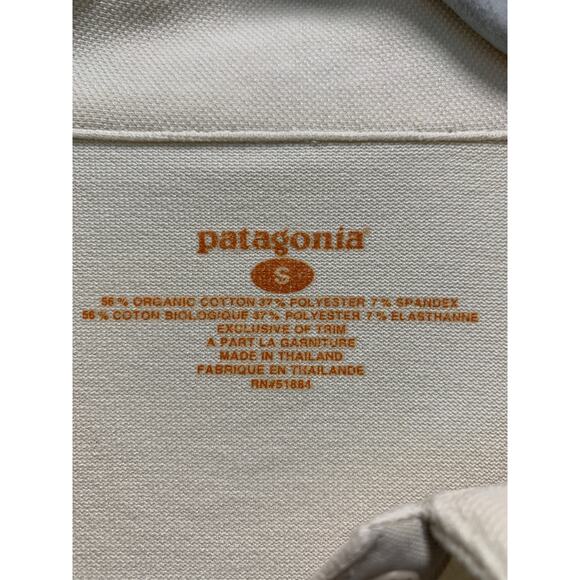 Patagonia Women's Cream Long Sleeve Snap Button Stretch Shirt Size Small - Picture 6 of 6